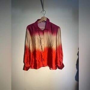 Zara TIE-DYE print shirt